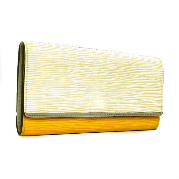 Louis Vuitton Handbags - Louis Vuitton Epi Leather Portefeuille Wallet Faulle Citron Long Two Tone